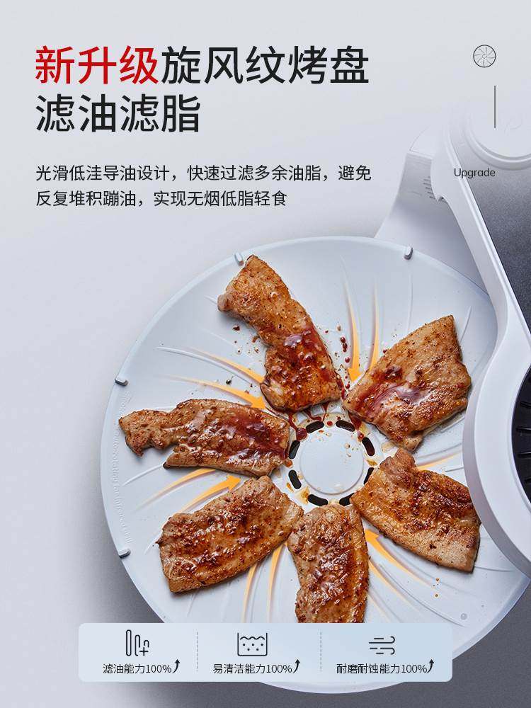 德国宝电烤炉家用无烟烧烤炉烤串机自动旋转烤肉盘电烧烤机烤肉锅