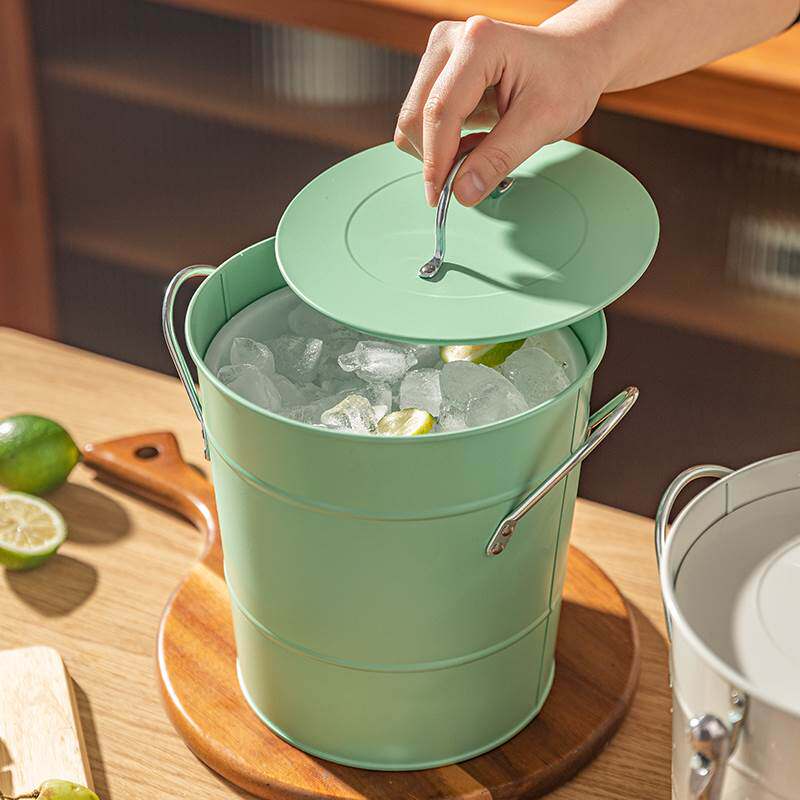 摩登主妇不锈钢冰桶高颜值啤酒香槟桶装冰块储存桶户外野餐饮料桶