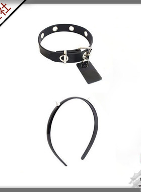 虚拟主播vtuber 彩虹社Mysta Rias cos假发眼镜项圈头饰发箍道具