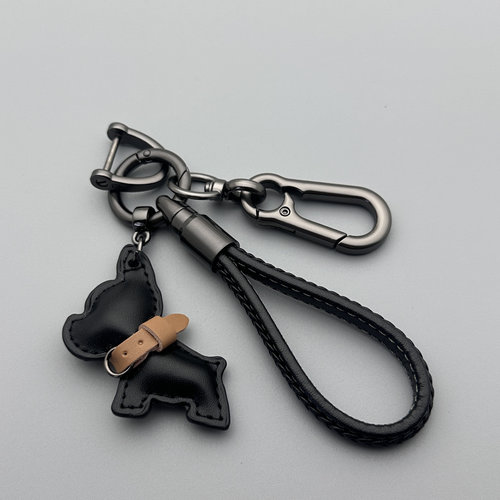 卡通可爱法斗犬小狗钥匙扣个性创意挂件汽车钥匙链钥匙圈包包挂饰