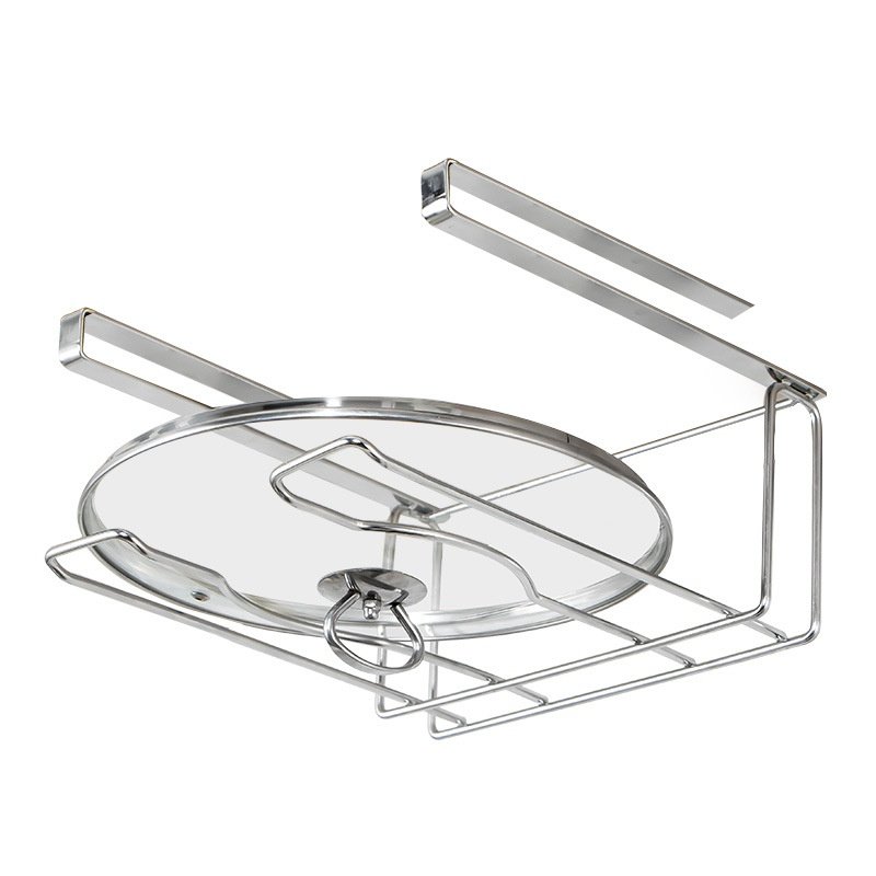 锅盖架不锈钢304免打孔免钉家用厨房橱柜下挂式放菜板砧板收纳架,厨房/烹饪用具,抹布架/厨房清洁收纳架,淘宝优惠券,粉丝福利购,淘宝优惠卷