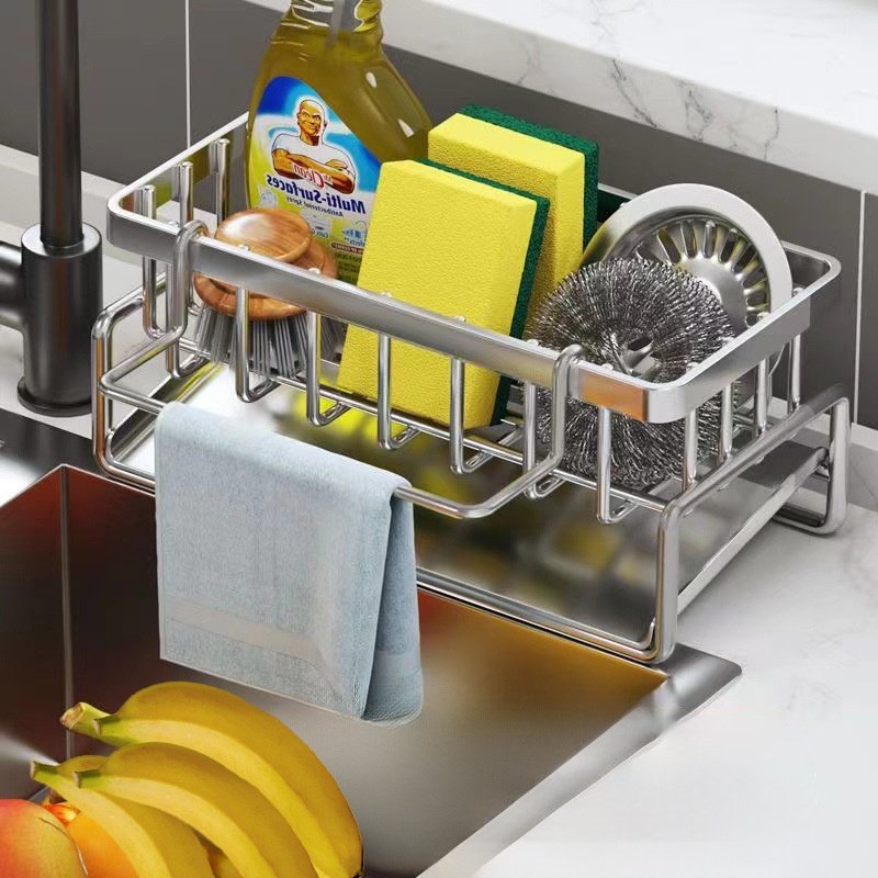 多功能海绵架沥水架厨房置物架水槽抹布台面洗洁精洗碗布收纳架,厨房/烹饪用具,抹布架/厨房清洁收纳架,淘宝优惠券,粉丝福利购,淘宝优惠卷
