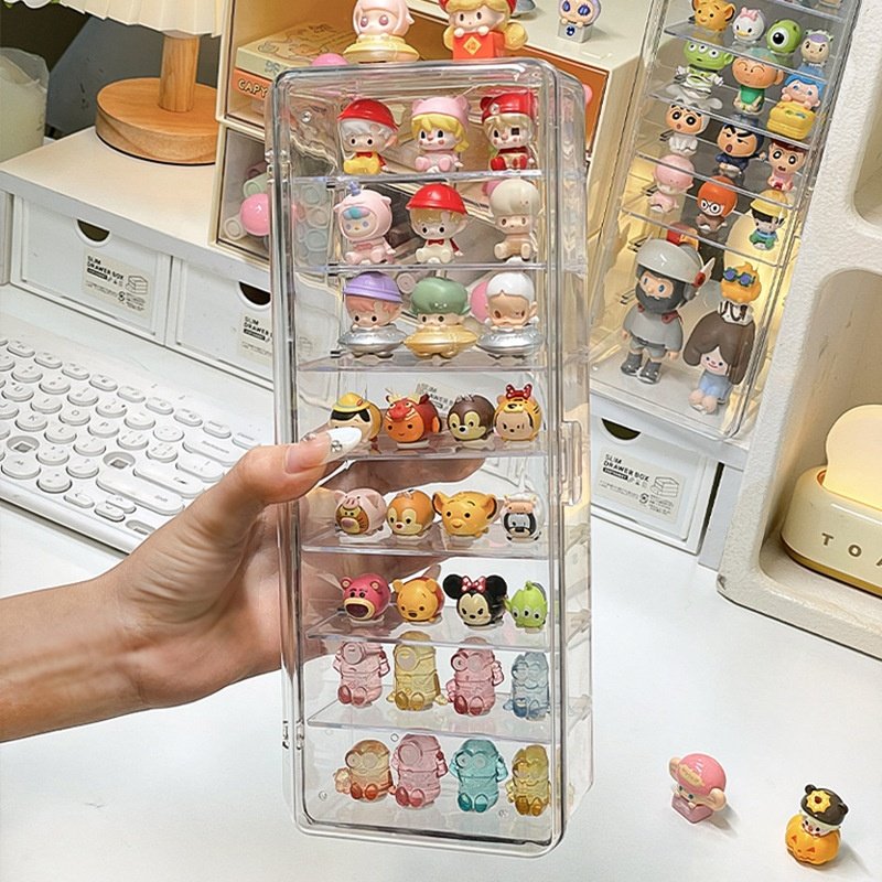小萌粒收纳盒亚克力透明防尘痛桌痛柜迷你手办盲盒展示架桌面摆件,收纳整理,其他收纳盒,淘宝优惠券,粉丝福利购,淘宝优惠卷