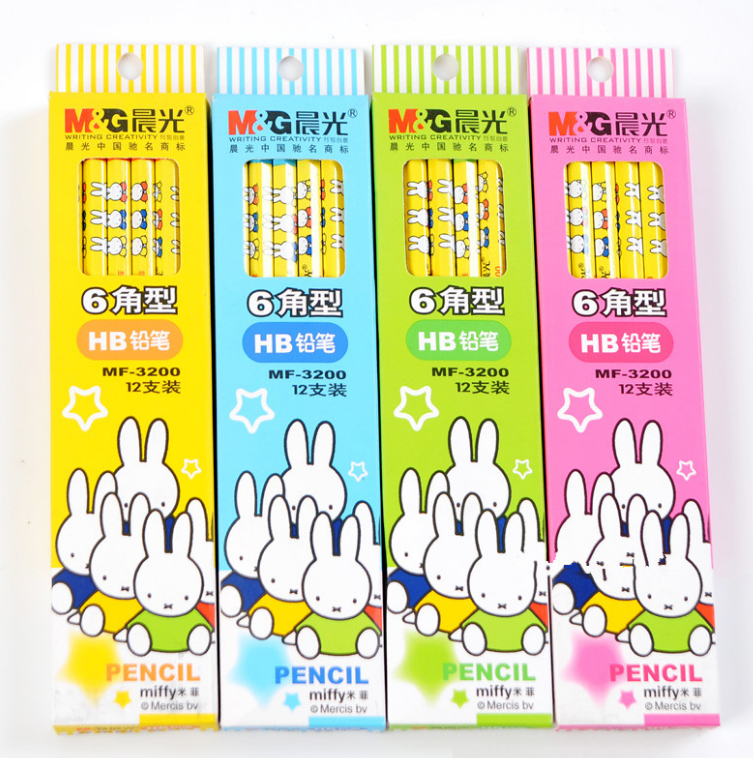 包邮晨光文具mf3200hb角型miffy