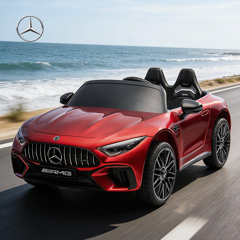 奔驰AMG SL63儿童电动车四轮可坐人遥控汽车四驱大玩具车小孩跑车