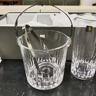 HOYA水晶玻璃杯冰桶凉茶杯组 纸盒装 茶亦居日本古美术 SPS