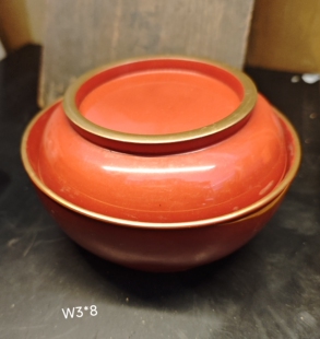 老漆碗 朱漆描金漆碗吸物碗 木胎 茶亦居日本古美术W3