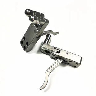 夹弹器不锈钢撒放器两轴联动304散放器机械夹蛋发射配件自动复位