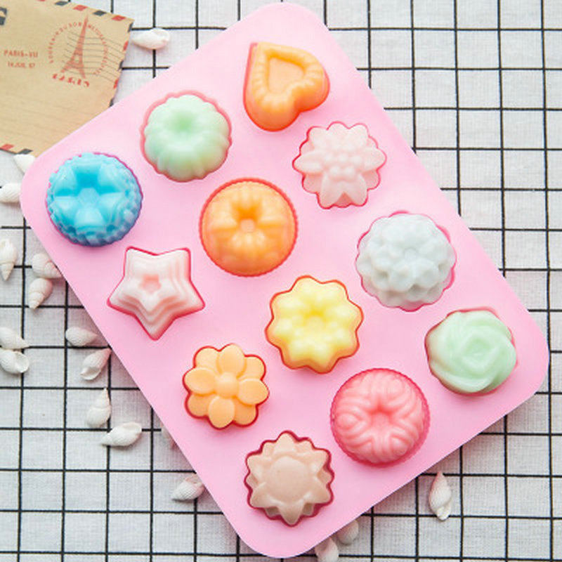 diy手工皂硅胶模具自制香皂肥皂冷制皂卡通创意花草磨具卡通造型