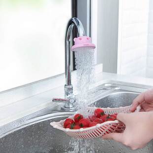 卡通可爱厨房水龙头过滤器厨房防溅水花洒家用净水器滤水器延伸器
