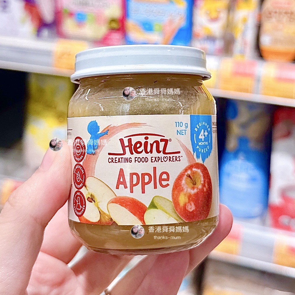 香港代购Heinz亨氏澳洲婴儿宝宝混合水果泥苹果泥有机辅食零食4m+