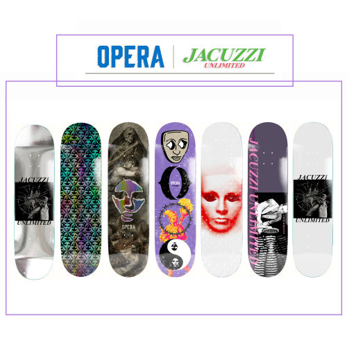 美国OPERA JACUZZI专业滑板板面全加枫成人儿童青少年初学者滑板