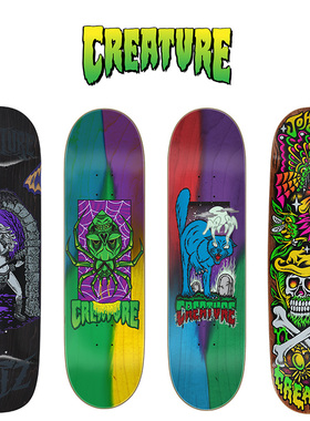 进口CREATURE滑板板面含砂复古板 双翘板 OLD SCHOOL