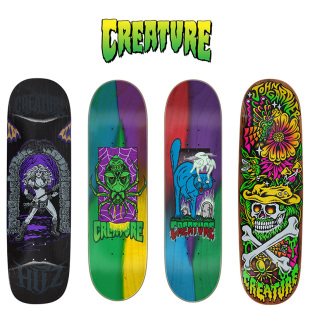 SCHOOL OLD 进口CREATURE滑板板面含砂复古板 双翘板