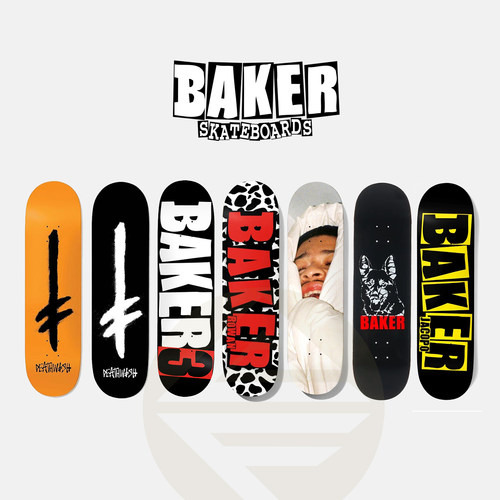 美国进口BAKER  DEATHWISH 板面专业双翘全加枫滑板弹性好