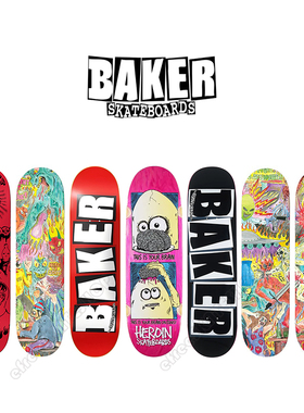 美国进口BAKER  DEATHWISH 板面专业双翘全加枫滑板弹性好