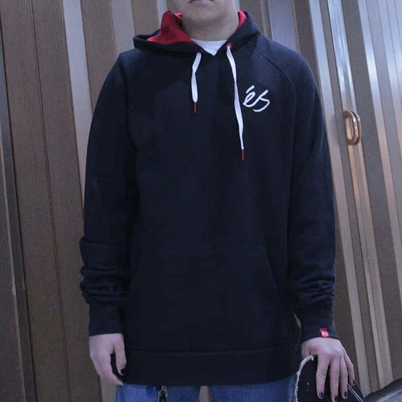 清仓特价118元！3E(ES) SCRIPT P/O 黑色套头卫衣(S/M/L/XL)