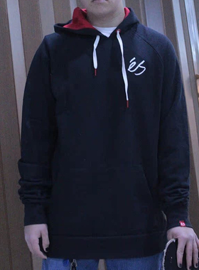 清仓特价118元！3E(ES) SCRIPT P/O 黑色套头卫衣(S/M/L/XL)