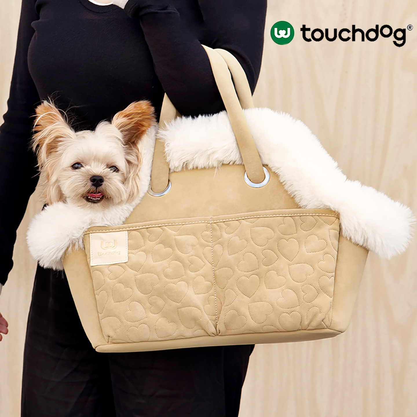 Touchdog狗狗外出包冬保暖猫包便携手提宠物包中小型犬小狗背包