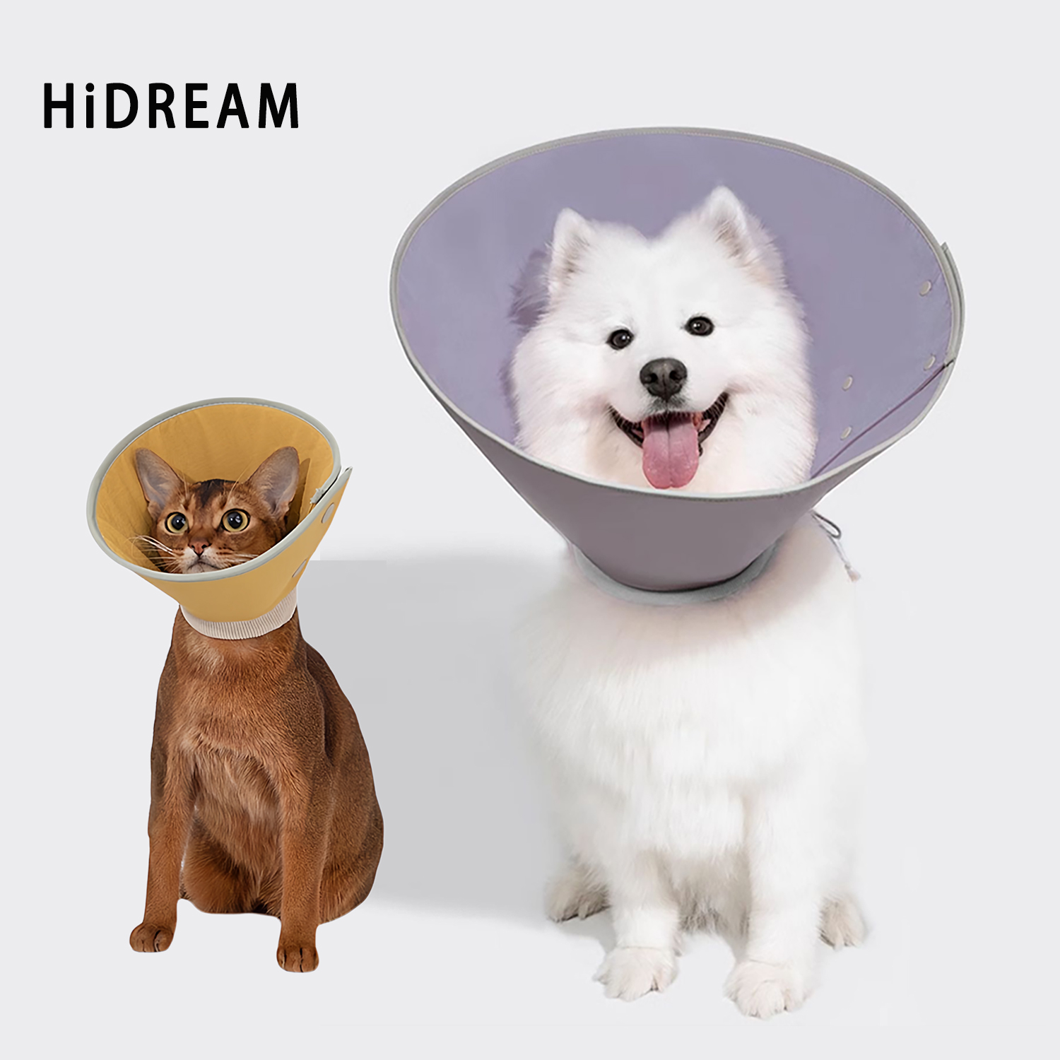 HiDREAM伊丽莎白圈狗狗头套中大型犬加深宠物项圈猫防舔绝育脖罩