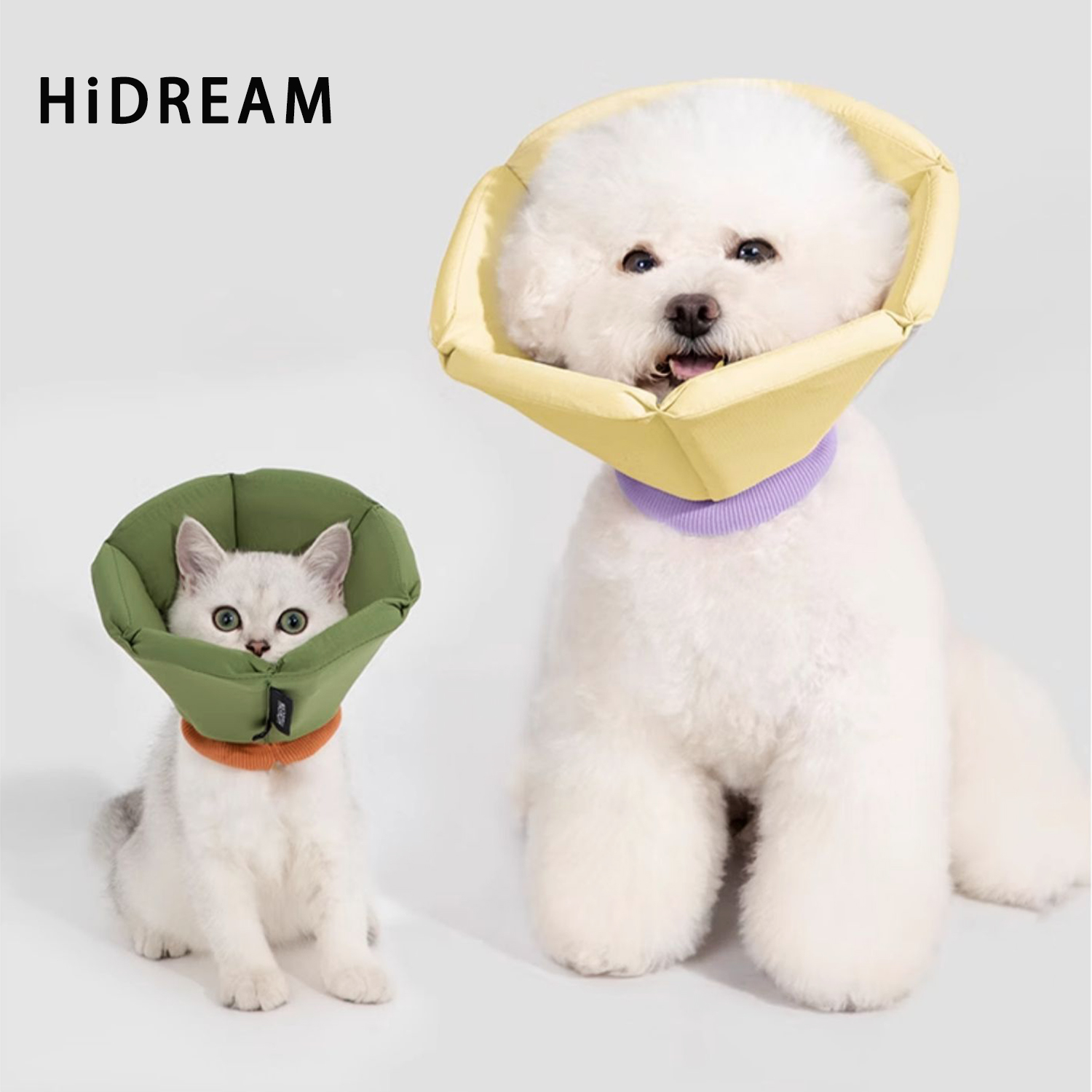 HiDREAM伊丽莎白圈狗狗软头套小型犬宠物脖圈加深猫防舔绝育项圈