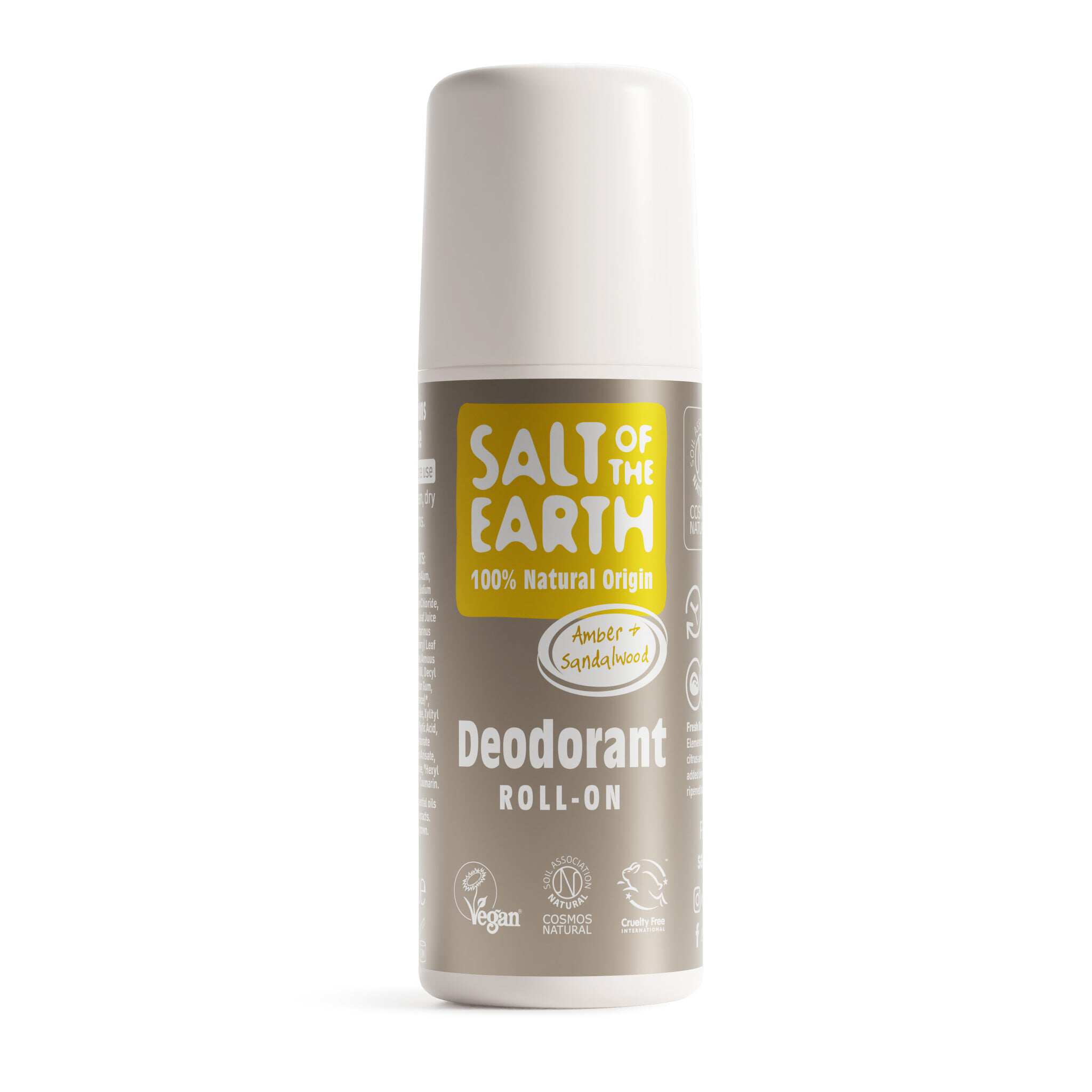 英国Salt of the Earth琥珀檀味滚珠式天然去汗臭香体剂75ml - 实物图