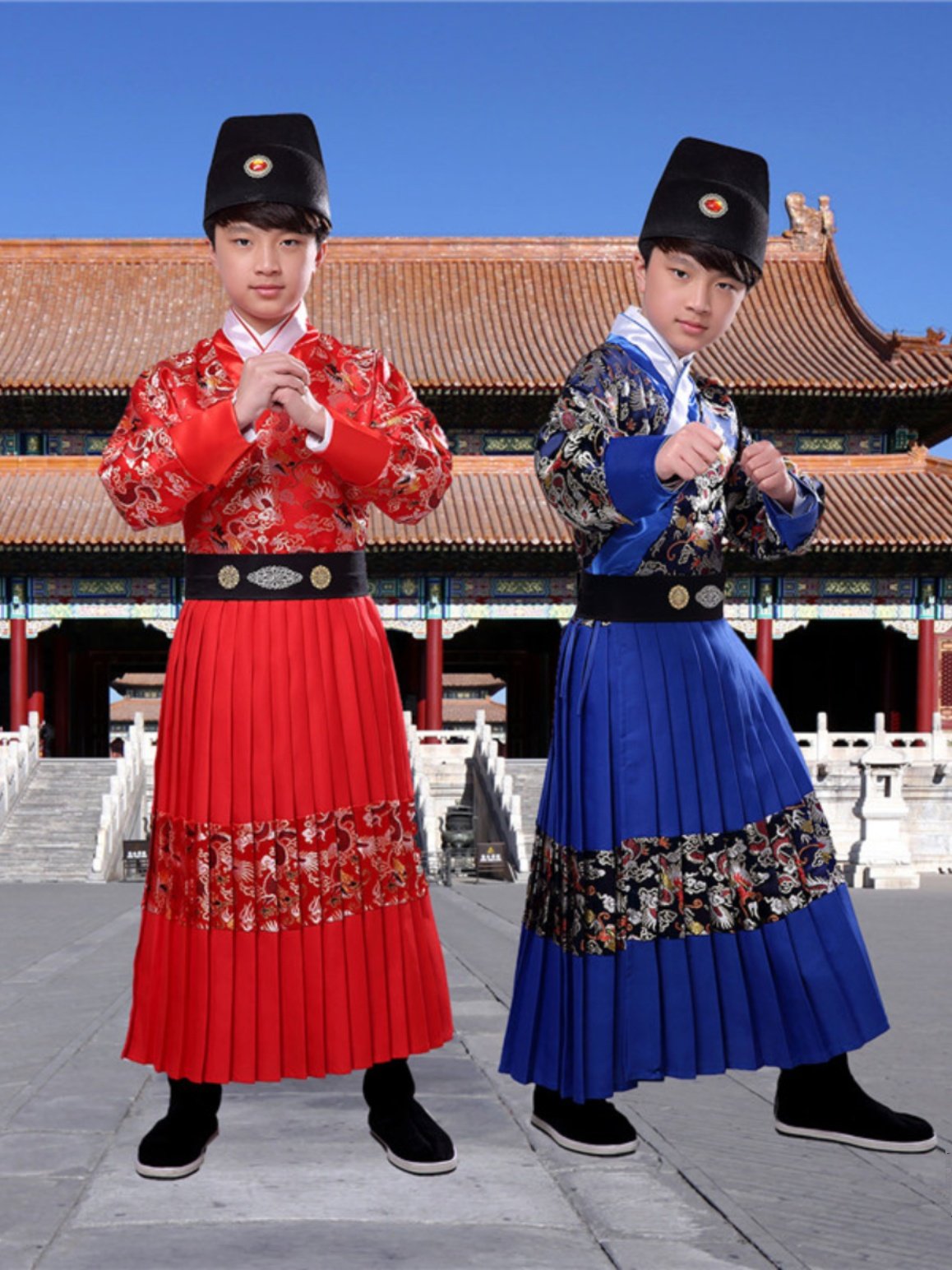 小戏骨儿童古装男童明朝官服衙役捕快服装少年锦衣卫衣服男飞鱼服