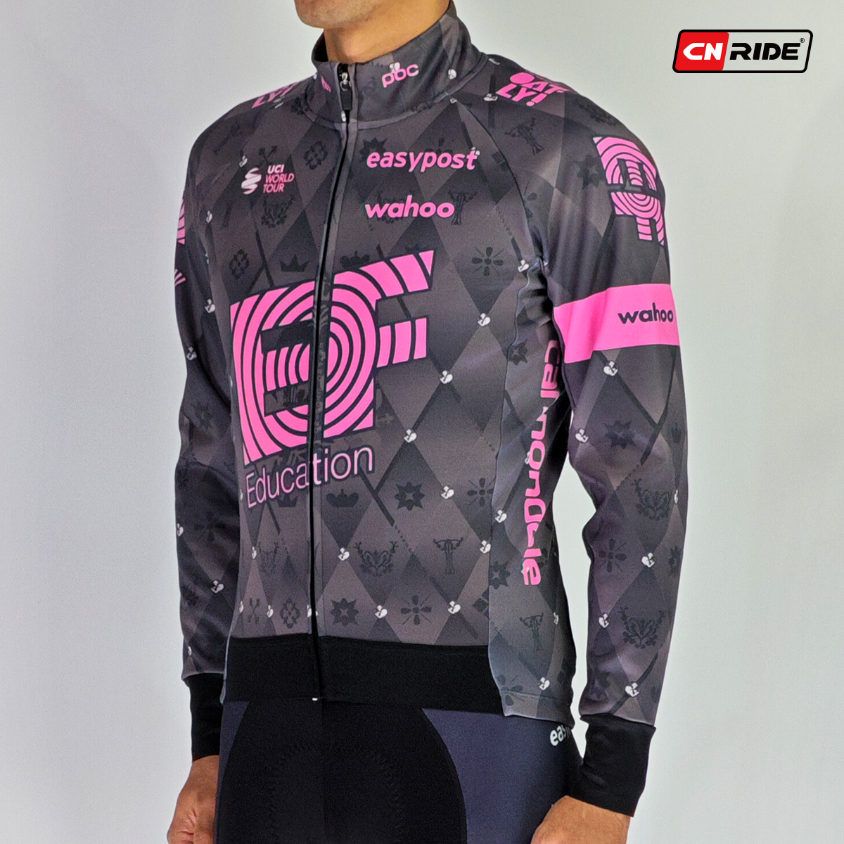 冬季新款保暖骑行防风衣 UAE公路车迷版防水加绒软壳夹克长袖