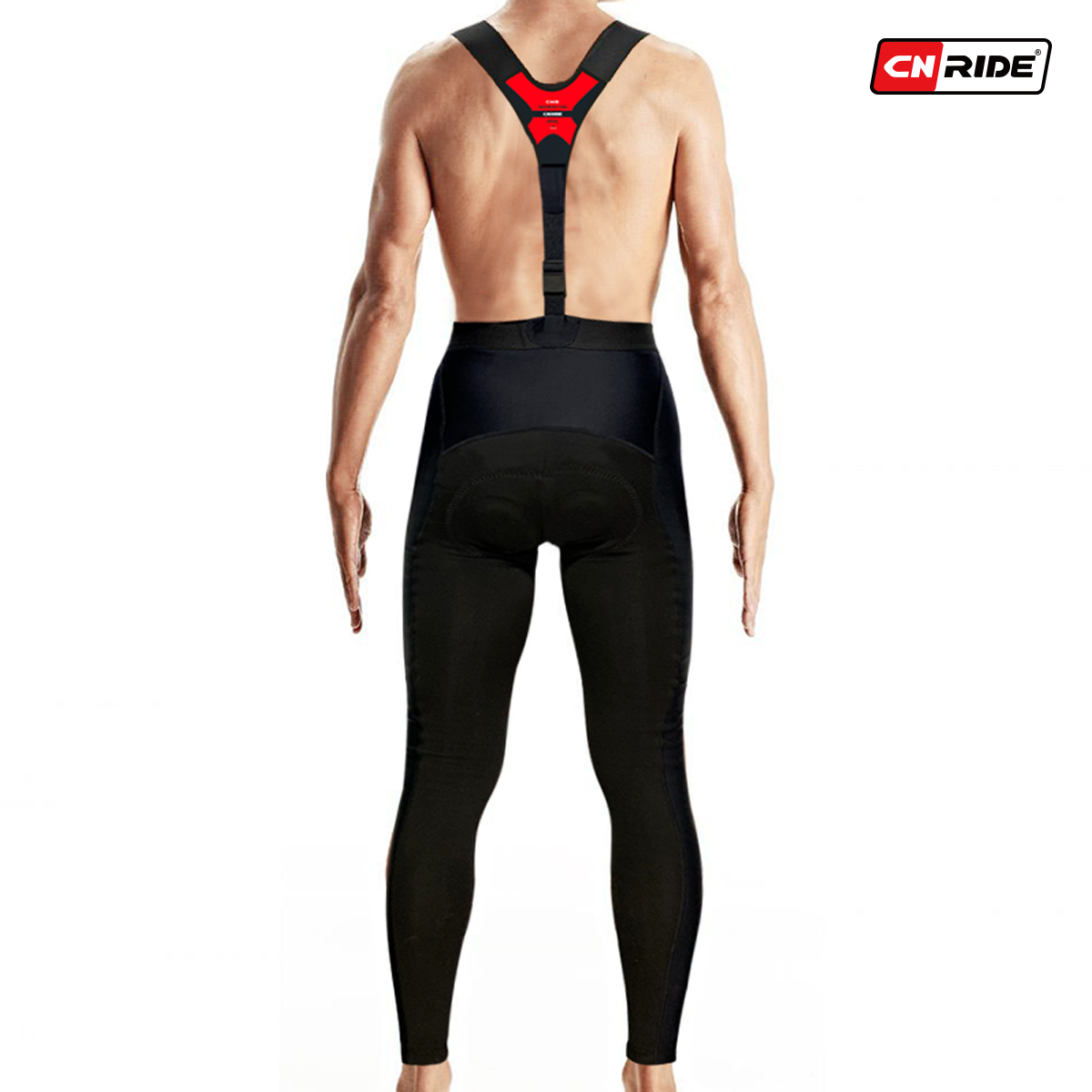 cnride加绒保暖软壳背带骑行长裤