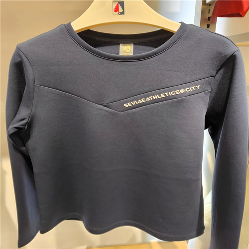 2023秋冬SEVLAE/圣弗莱专柜新品女式圆领长袖T恤F232384511