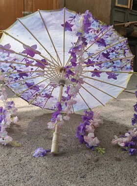 雷电真道具伞cosplay雷神巴尔真动漫伞舞蹈伞绸布伞原神cos伞现货