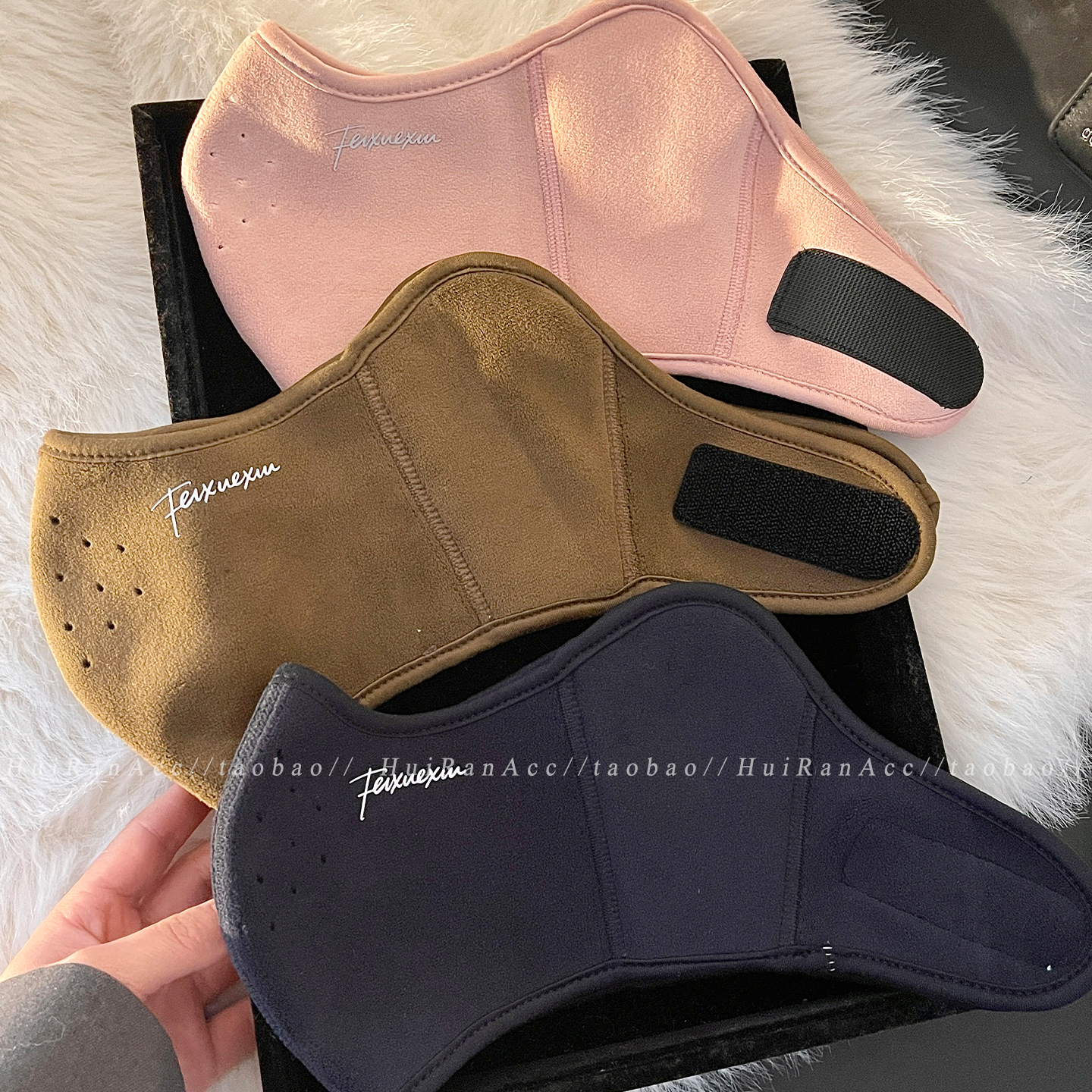 冬季户外骑行透气保暖全脸面罩女士2025新款防风防寒加厚防尘口罩