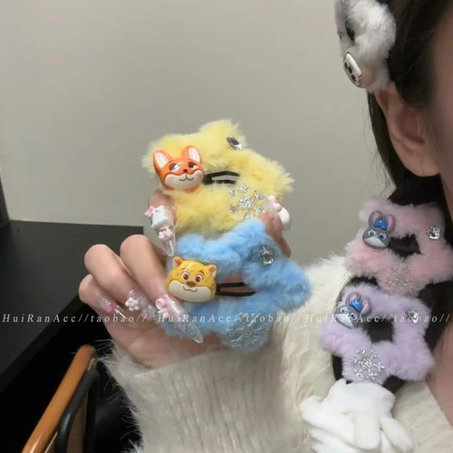 五个装~疯狂动物城卡通五角发夹