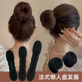 丸子头盘发神器2026新款头饰懒人蓬松花苞头发圈优雅气质半扎发夹