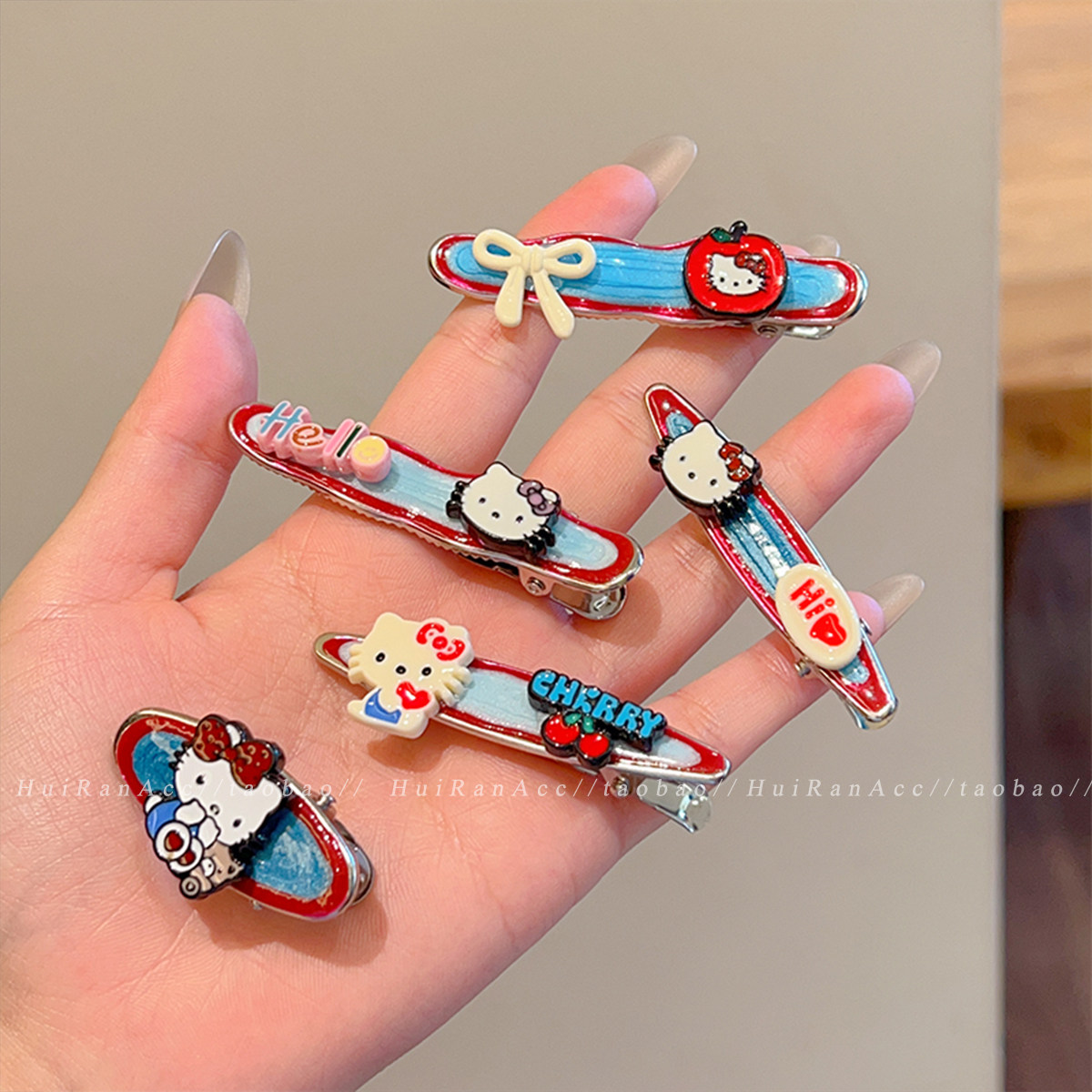 韩系高级感KT猫发夹女2026新款侧边刘海夹头饰前额碎发鸭嘴夹发卡,饰品/流行首饰/时尚饰品新,发饰,淘宝优惠券,粉丝福利购,淘宝优惠卷