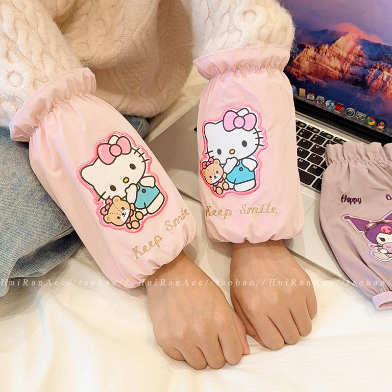 秋冬可爱猫咪羽绒服防油污袖套女2026新款办公学习防脏护袖口套袖,家庭/个人清洁工具,袖套,淘宝优惠券,粉丝福利购,淘宝优惠卷