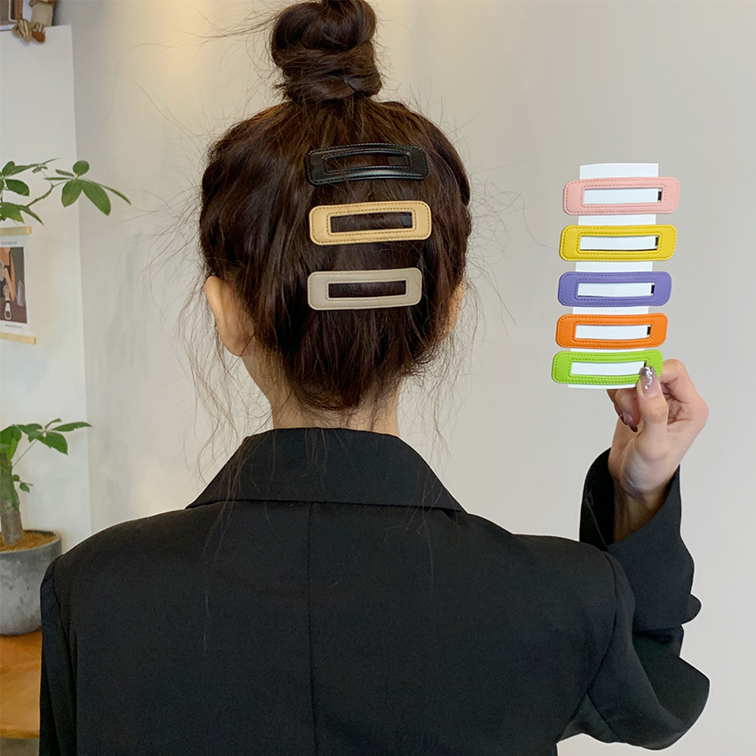 早春季纯色发夹韩系百搭女侧边夹