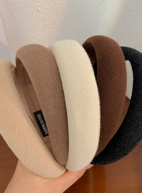 海绵高颅顶发箍女2026新款洗脸头箍宽边高级感洋气时尚压发卡头饰