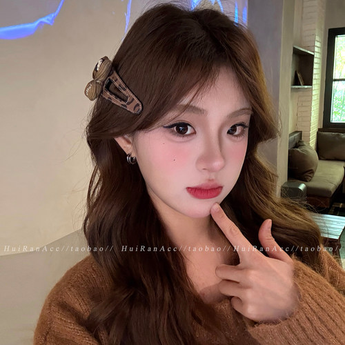 韩系可爱卡通蝴蝶结发夹女