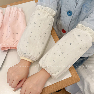 防污工作袖套长款女2026新款秋冬厨房套袖家务防脏学生羽绒服护袖