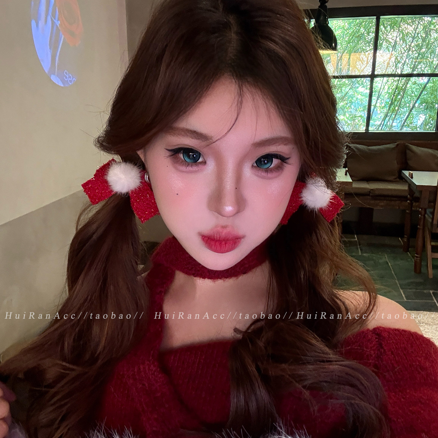 新年喜庆红色蝴蝶结毛球发绳女2026新款双马尾头绳橡皮筋甜美发饰,饰品/流行首饰/时尚饰品新,发饰,淘宝优惠券,粉丝福利购,淘宝优惠卷