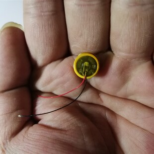 LIR1154 TWS蓝牙耳机3.6V60mAh纽扣式钢壳锂离子可充电带引线电池