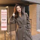 收腰显瘦高端毛呢外套 手缝双面羊绒大衣女中长款 2022新款 秋冬反季