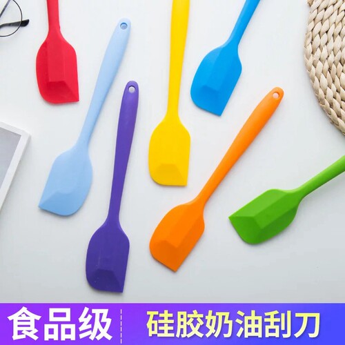 一体式硅胶刮刀耐高温铲子蛋糕奶油抹刀烘焙工具铲刀橡皮烘培刮板