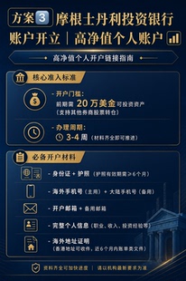 摩根士丹利开设高净值个人开户