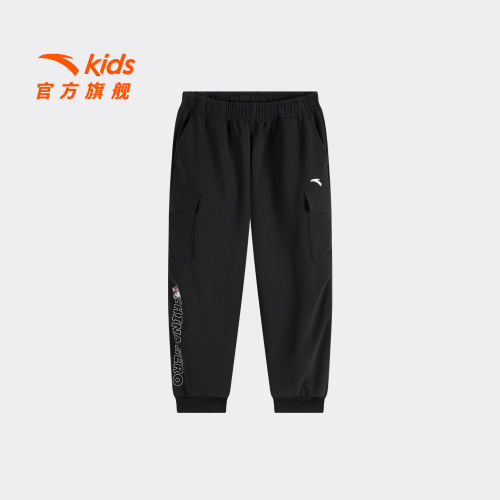 安踏儿童男小童加绒卫裤