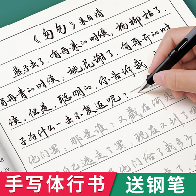 【行书字帖】成人练字速成套装