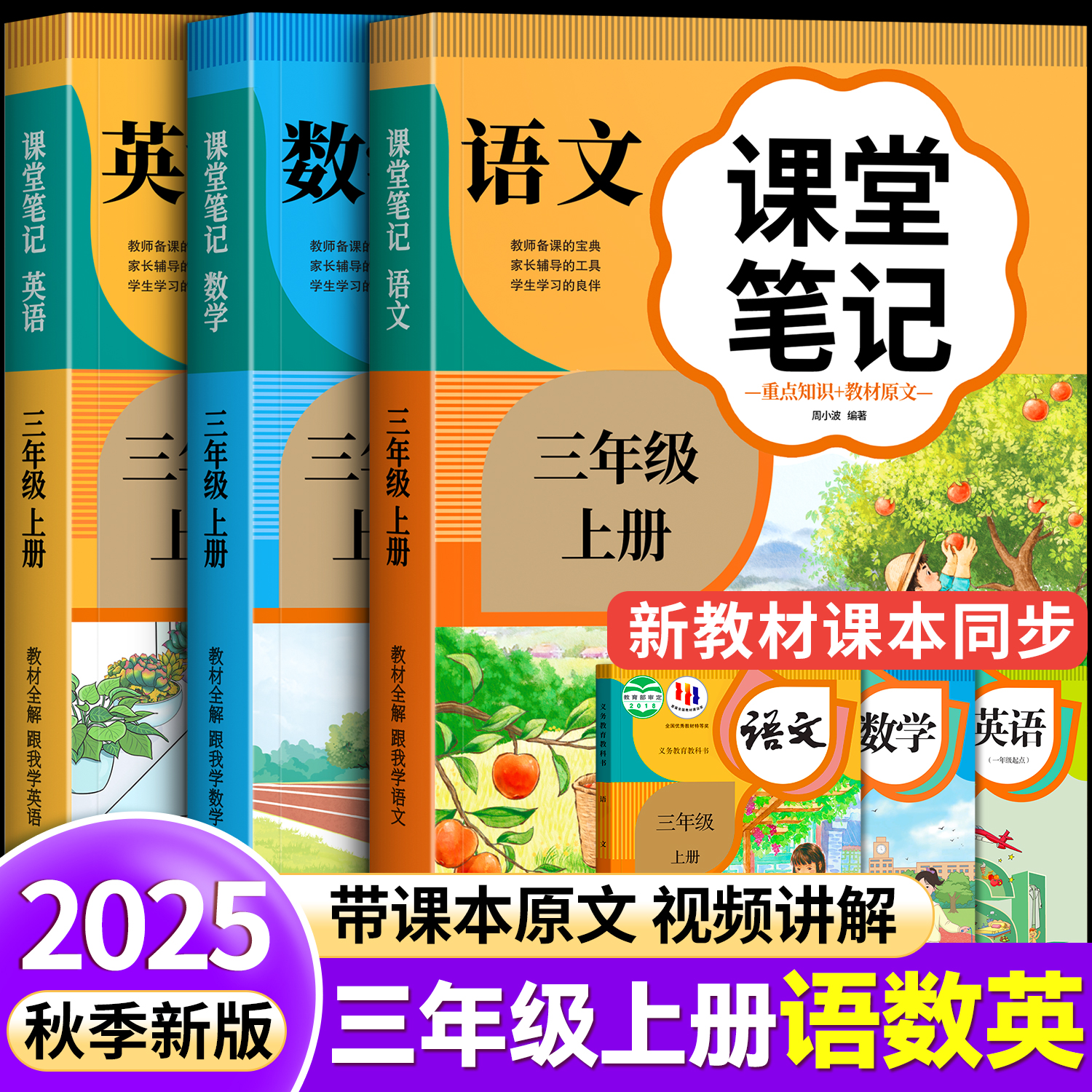 2025新版三年级语数英课堂笔记