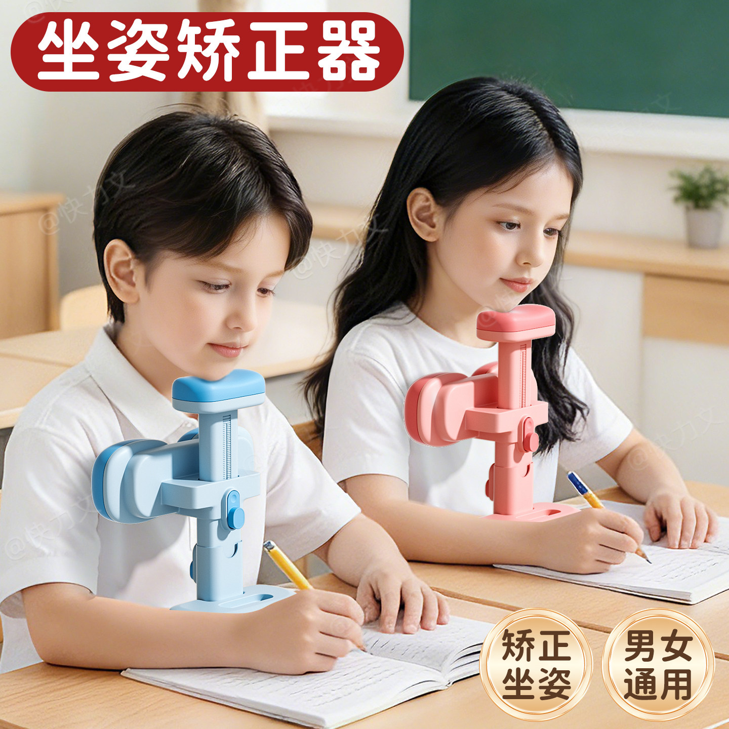 坐姿矫正器小学生桌面款写字姿势儿童学习写作业视力保护器书桌支架防