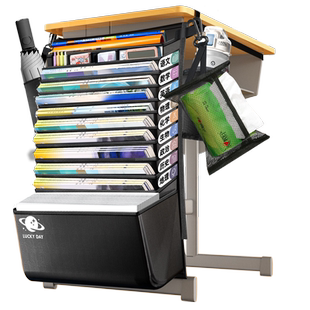 加厚大容量书袋课桌收纳学生挂书袋挂袋高中生初中书桌旁桌侧面侧边置物架桌边带侧挂袋子教室用书架书本神器